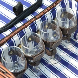 Madera Vintage multifunción portátil vino interior fresco almuerzo barato cesta de Picnic con cestas de almacenamiento de cubiertos - Product Image 6