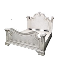 Ensemble de chambre à coucher de style antique américain avec armoire à tiroirs et coiffeuse, lit Queen Premium pour appartement, directement de l'usine