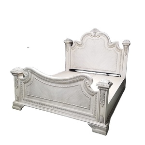 Ensemble de chambre à coucher en bois massif avec tiroirs, armoire et coiffeuse, lit king-size premium pour appartement, directement de l'usine - Product Image 6