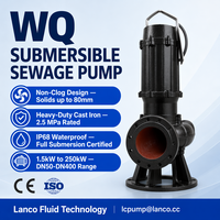 Pompe à eau submersible 1/4 CV 1800 GPH en thermoplastique avec cordon de 10 pieds et drain de 1 pouce pour niveau d'eau basse, idéale pour maison inondée, garage, étang