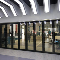 Meilleur prix, cloison amovible insonorisée moderne en aluminium, panneau coulissant miroir pour studio de danse, école, salle de réunion et bureau