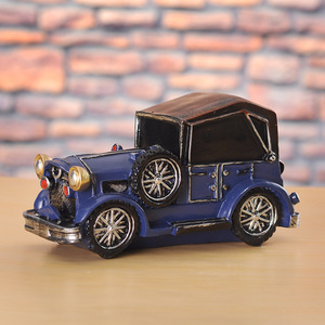 Hucha de resina creativa, adornos para sala de estar, modelo de escritorio de coche Vintage de estilo europeo personalizado - Product Image 4