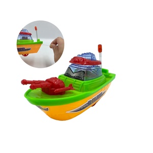 JollySweets Buena Venta Pull String Lighting Boat Candy Toy Juguete de plástico - Product Image 1