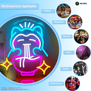 ป้ายไฟนีออนอะคริลิค 3 มิติ รูปแมวกวักนำโชค แรงดันต่ำ 12V กันน้ำ สำหรับตกแต่งผนังร้านอาหารญี่ปุ่น ร้านก๋วยเตี๋ยว - Product Image 3