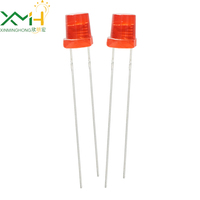 Diode LED à lentille diffuse rouge à tête plate de 3 mm à montage traversant, 1,8-3,4 V, durée de vie de 30 000 h, garantie de 3 ans, 620-630 nm