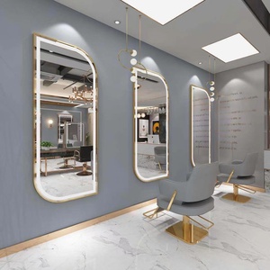 เฟอร์นิเจอร์ร้านเสริมสวยขายดี XM กระจกพิเศษสำหรับร้านตัดผมพร้อมไฟ LED กระจกติดผนังสำหรับทำผม อุปกรณ์ร้านเสริมสวย - Product Image 3