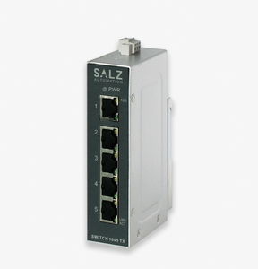 SALZ Automation 5-Port Unmanaged Industrial <b>Ethernet</b> <b>Switch</b> DIN-Rail Mount Model <b>SWITCH</b> 1005TX - Product Image 1