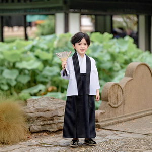 Traje Tradicional Japonés para Niños, Kimono, Ropa de Samurai para Niños, Conjunto de Kimono tipo Cárdigan para Niños, Ropa para Actuaciones Escénicas Infantiles - Product Image 3