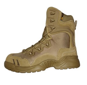 Botas de combate TSB11 color caqui, de cuero completo, estilo Oxford, tácticas, para caza, modelo Spider, con parte superior de gamuza y nailon transpirable. - Product Image 1