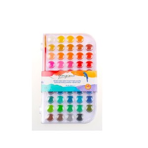 Juego <span class=keywords><strong>de</strong></span> Pinturas <span class=keywords><strong>de</strong></span> Acuarela en Pastel <span class=keywords><strong>de</strong></span> Fábrica China, en Oferta, 12, 16, 24, 28, 36, 48 Colores en Caja <span class=keywords><strong>de</strong></span> Plástico con Pincel Gratis - Product Image 1