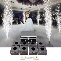 Système de tir de feux d'artifice à base de fontaine intérieure à 8 canaux, télécommande rechargeable, machine pyrotechnique froide D08