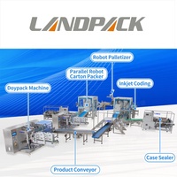 Machine d'emballage automatique horizontale pour sachets préformés Doypack de café en granulés, viande séchée, aliments pour chiens
