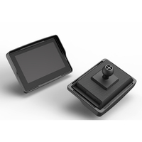CarPlay nirkabel Android 5 inci BT WIFI, perekam navigasi GPS otomatis layar ganda kamera tahan air dengan Radio penggunaan sepeda motor