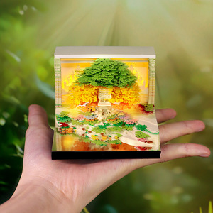 Calendario 2026 Personalizzato in Carta Scultorea, Souvenir Creativo per Eventi Aziendali e Culturali, Ornamento da Scrivania a Forma di Casa sull'Albero, Blocco Note 3D - Product Image 2