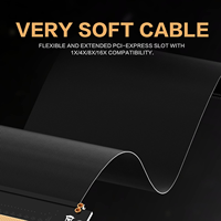 AsiaHorse Nouveau PCIE 3.0 16x High Speed Flexible Extender Riser Cable Card Extension Port Adapter 200mm(90 Degree Angle Stock