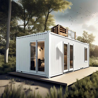 Casa Contenedor Prefabricada Personalizable, Casa Modular de Acero de Color para Vivienda en Villas y Resorts