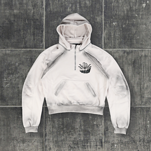 Sudadera con Capucha Personalizada para Hombre, Estilo Vintage, Lavado Ácido, Algodón de Alta Calidad, Sudadera con Capucha y Cierre de Cremallera de un Cuarto para Hombre - Product Image 2