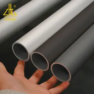 Manufacturing Compressed Air 30mm Black Anodized Aluminium Pipe Tubes Round Aluminum