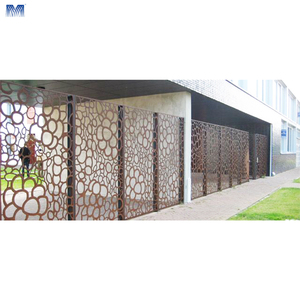 Mur-rideau extérieur en métal <span class=keywords><strong>d</strong></span>écoupé au laser 3D de haute qualité, imperméable, durable, multifonctionnel, en aluminium perforé - Product Image 3