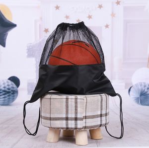 Nuevo producto Malla Deportes Almacenamiento Durable Bolsas con cordón para almacenamiento Bolsa con cordón - Product Image 3