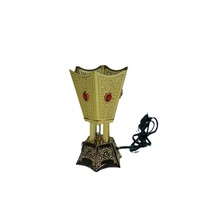 Quemador de Incienso Eléctrico Árabe, Diseño de Árbol de Coco en Metal Dorado, Quemador de Bakhoor Enchufable, Mubkhar de Oud de Lujo, Aromático para Ramadán