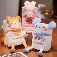 2024 gros mignon doux en peluche oreillers animaux jouets en peluche oreiller coussin bébé couverture pour enfants