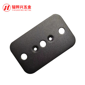 YIHUAXING METAL Four-<b>Sided</b> Connecting Iron Plate 50*84.5*3.0mm <b>Black</b> Sand Finish For Furniture Hardware - Product Image 2