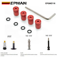 EPMAN 4 PCS/PACK Bouchons de valve d'air de pneu antivol Capuchons de tige de valve d'air de pneu de voiture Capuchon de pression pour voitures SUV Bike EPQMZ118