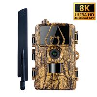Caméra extérieure 4G pour la faune Vision nocturne App Control Cloud Hunting Trail Camera Solar Pane