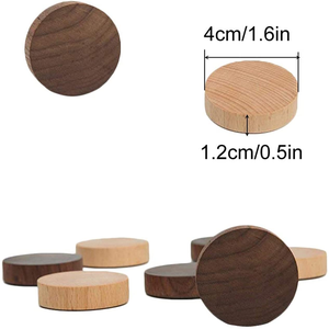 <span class=keywords><strong>Porte</strong></span>-clés pièces de monnaie cartes cintre clé en bois rond bois support mural aimant suspendu <span class=keywords><strong>porte</strong></span>-clés support pour mur - Product Image 5