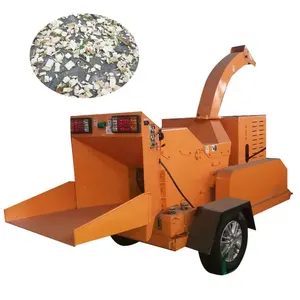 Mesin Chipper kayu industri hutan Chipper kayu Drum Chipper kayu dengan mesin bensin