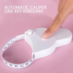 Mètre ruban rétractable pour la taille/le bras/la poitrine, règle corporelle automatique auto-ajustable de 150 cm avec verrouillage à broche pour le suivi de la forme physique - Product Image 4