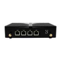Router Mini PC Murah 4*LAN I211 Quad Core Celeron J1900 CPU untuk Pfsense, Firewall, Perangkat Digital Signage, Komputer Mikro