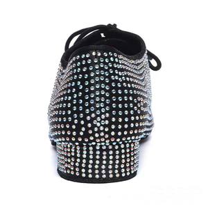 New Diamond-studded Latin Dance Shoes Men Professional Soft-soled Square Heel Tango <strong>Samba</strong> Lace-up Large <strong>Size</strong> Dance Shoes - Product Image 3