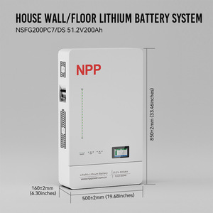 แบตเตอรี่สำรองสำหรับบ้านแบบติดผนัง ระบบไฮบริดกริด สำหรับ 5KWh 10KWh 15KWh 51.2V 100Ah 200Ah ระบบโซลาร์เซลล์แบบ CAN - Product Image 5