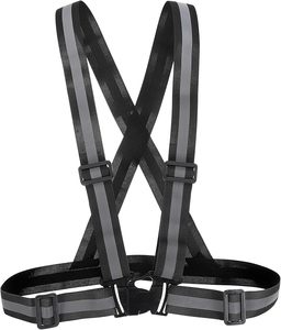 Gilet di Sicurezza Riflettente Traspirante in Rete ad Alta Visibilità con Strisce Argentate e Tasche Multiple per Lavori Edili - Product Image 2