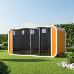 Casa Contenedor Moderna de Madera y Acero Estilo Apple para Jardín, Oficina en Casa, Uso Hotelero - Product Image 5
