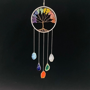 Carillon éolien en cristal naturel DIY en gros pour la décoration intérieure, acheter chez <span class=keywords><strong>Taiba</strong></span> Agate - Product Image 6