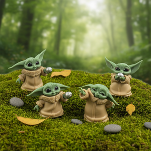 À <span class=keywords><strong>la</strong></span> mode 4-6cm maître bébé <span class=keywords><strong>Yoda</strong></span> PVC figurine bonnes figurines pour Collection dessin animé jouet Mini modèle enfants unisexe - Product Image 6