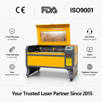 Machine de gravure laser CO2 ActionLasers 9060, prix usine, 80W 100W 130W 150W, découpeur de bois, acrylique, cuir, certifié CE