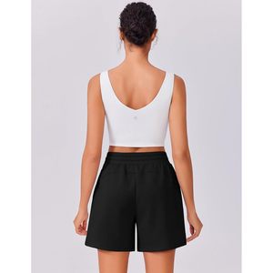 FOXA Womens Athletic Sweat Shorts High Waisted <b>Drawstring</b> With Pockets Soft Comfortable Casual Lounge Shorts - Product Image 2