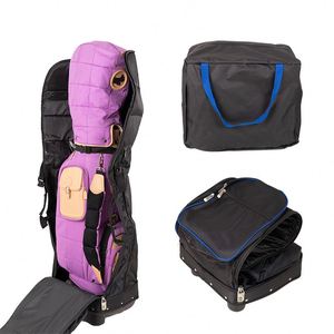 BSCI factory Hot Sale Golf Travel Storage <b>Bag</b> Portable Black Golf Travel Carry <b>Bag</b> With <b>Wheels</b> - Product Image 5