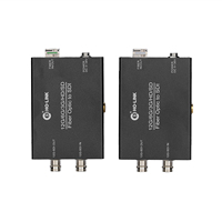 1 Ch vidéo 12G SDI Fiber Converter to BNC converter withbidirectional full 1080p/60hz SDI