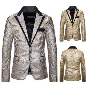 Nieuw Product Promotie Party Prestaties Party Sfeer Mode <span class=keywords><strong>Blazer</strong></span> Jas Mannen - Product Image 1