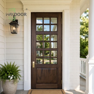 Porte d'Ingresso Vintage <span class=keywords><strong>in</strong></span> <span class=keywords><strong>Legno</strong></span> Massello di Mogano Africano e Quercia con Inserti <span class=keywords><strong>in</strong></span> Vetro per Case, Porta Esterna Singola Standard <span class=keywords><strong>in</strong></span> <span class=keywords><strong>Legno</strong></span> - Product Image 2
