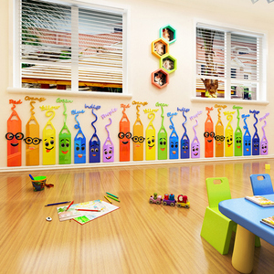 Decorazione della stanza dei bambini scuola materna educazione precoce centro di formazione artistica decorazione della parete aula <span class=keywords><strong>inglese</strong></span> Studio arte decorazione per la <span class=keywords><strong>casa</strong></span> - Product Image 5