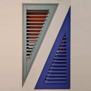 Индивидуальные квадратные/прямоугольные деревянные горизонтальные современные вентиляционные жалюзи | Прочная энергосберегающая эффективность вентиляции - Product Image 1