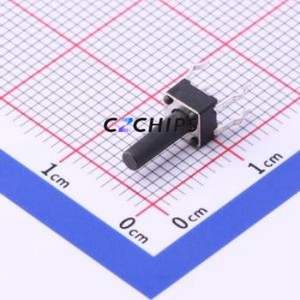 UK-B0201-G10-250 Tactile Switch Through hole-4P,4.5x4.5mm Switch Single Pole Single Throw Round Button 2.5N Through Hole - Product Image 1