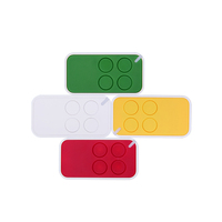 Télécommande universelle 433 MHz à code tournant pour porte de garage avec indicateur LED, compatible domotique, piles AAA incluses