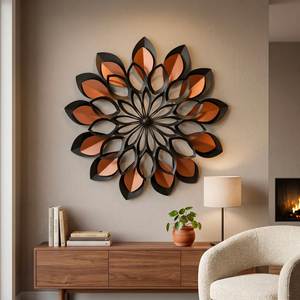 Handcrafted Metal <b>Wall</b> Art Sculpture for Living Room Bedroom Dining Area and Modern Home Decoration - Product Image 5